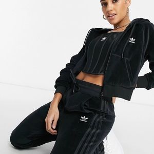 Adidas Original velour jogger track suit